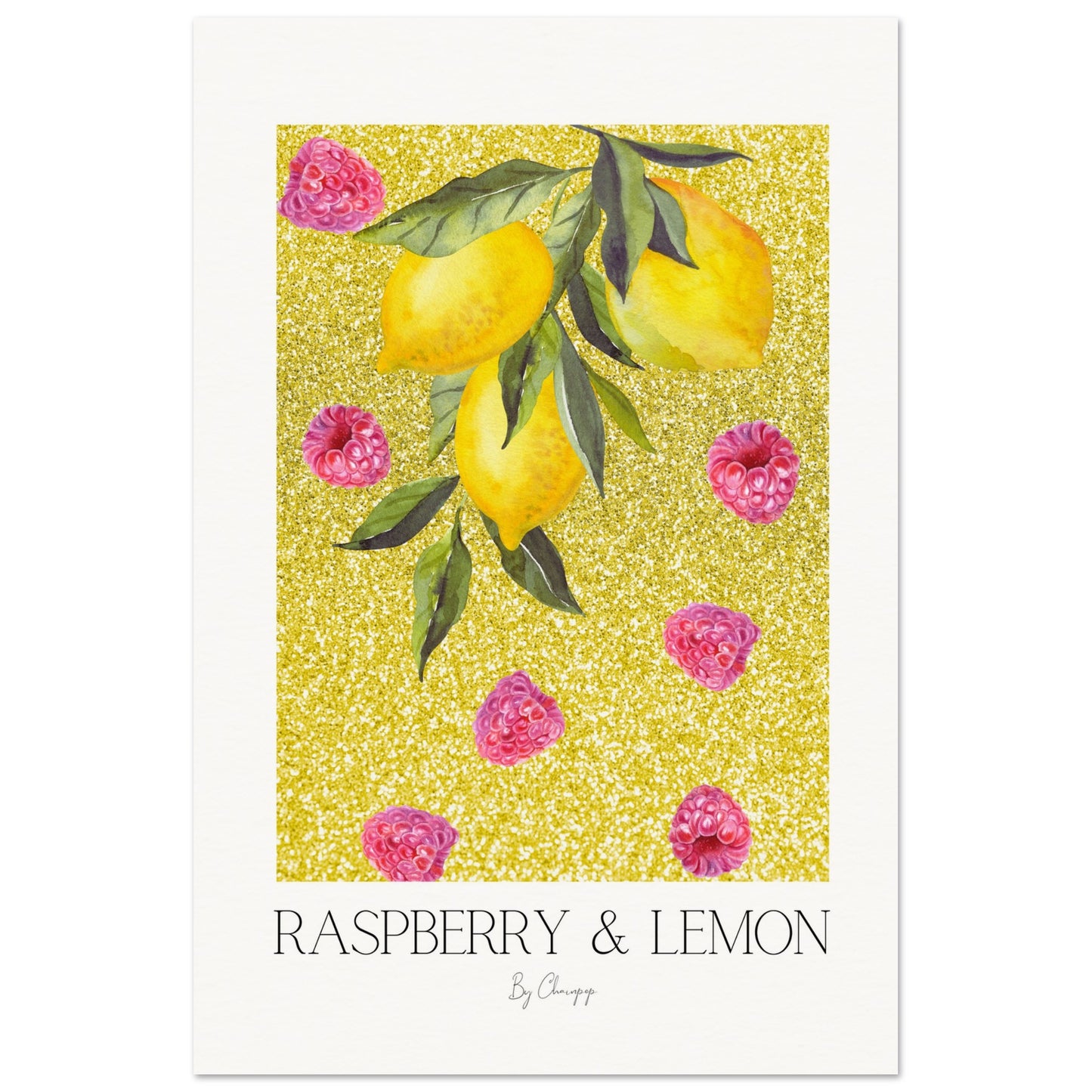 Poster, Raspberry & Lemon